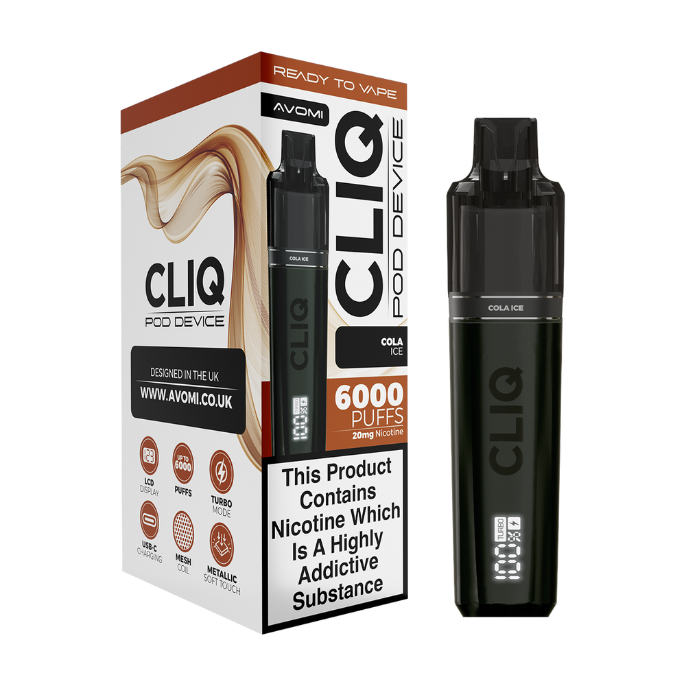 Avomi Cliq 6000 Puff Vape Kit Ecigwizard Avomi Cliq 6000 Puff Vape Kit Ecigwizard