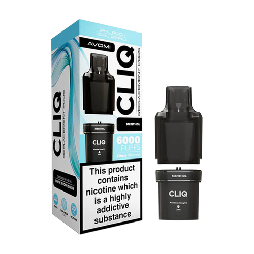 avomi cliq podpacks 6000 refill pack menthol