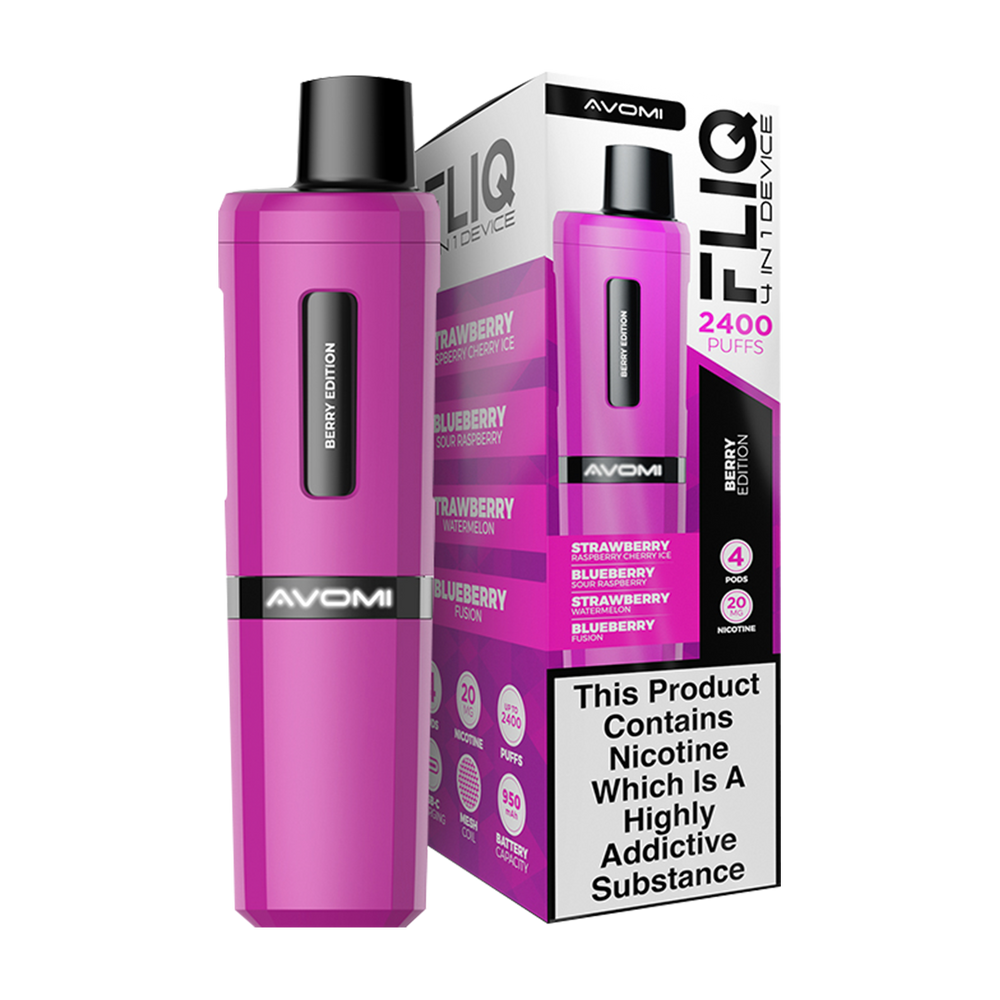 Avomi Fliq 4in1 Vape Kit | Up to 2400 Puffs Ecigwizard Avomi Fliq 4in1 Vape Kit | Up to 2400 Puffs Ecigwizard