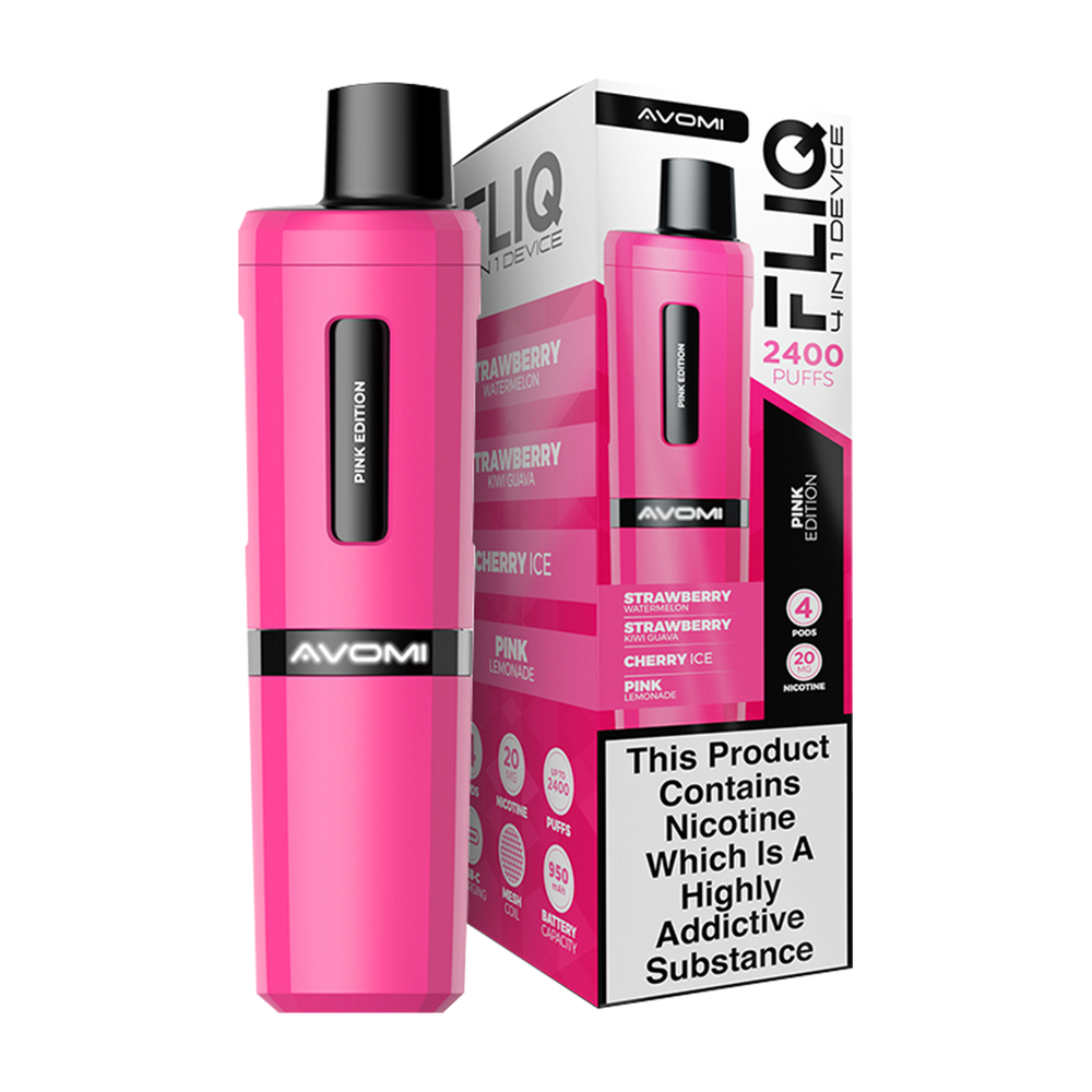 Avomi Fliq 4in1 Vape Kit | Up to 2400 Puffs Ecigwizard Avomi Fliq 4in1 Vape Kit | Up to 2400 Puffs Ecigwizard
