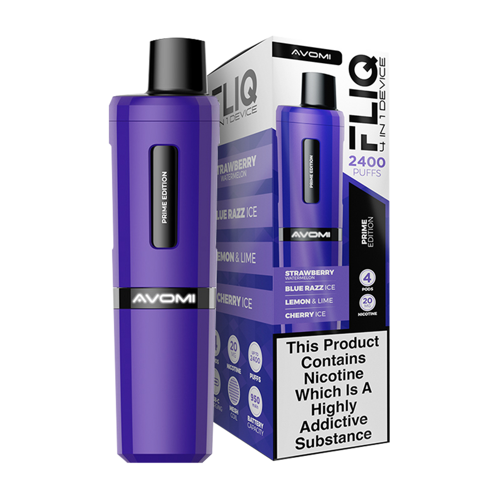 Avomi Fliq 4in1 Vape Kit | Up to 2400 Puffs Ecigwizard Avomi Fliq 4in1 Vape Kit | Up to 2400 Puffs Ecigwizard