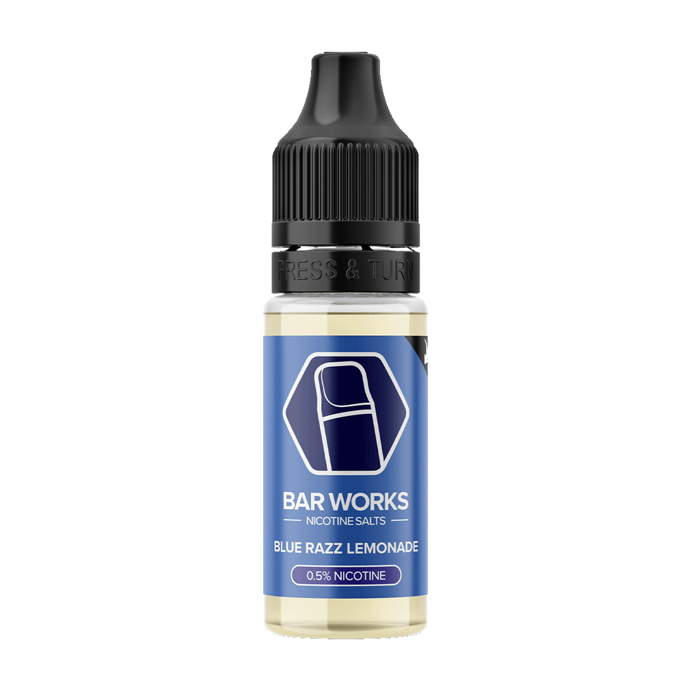 bar works nic salts blue razz lemonade 5mg 10ml
