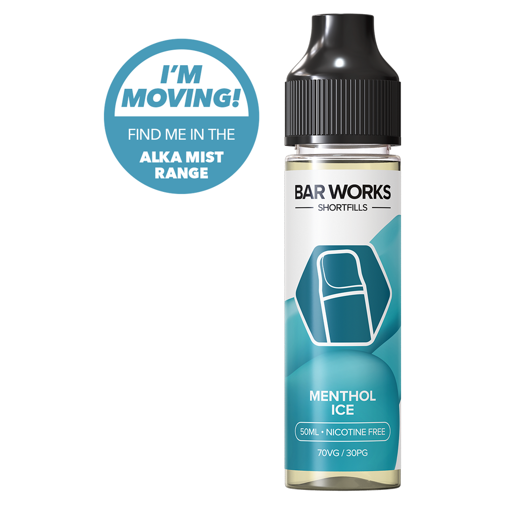 Menthol Ice Shortfill by Bar Works - 50ml | Ecigwizard Menthol Ice Shortfill by Bar Works - 50ml | Ecigwizard