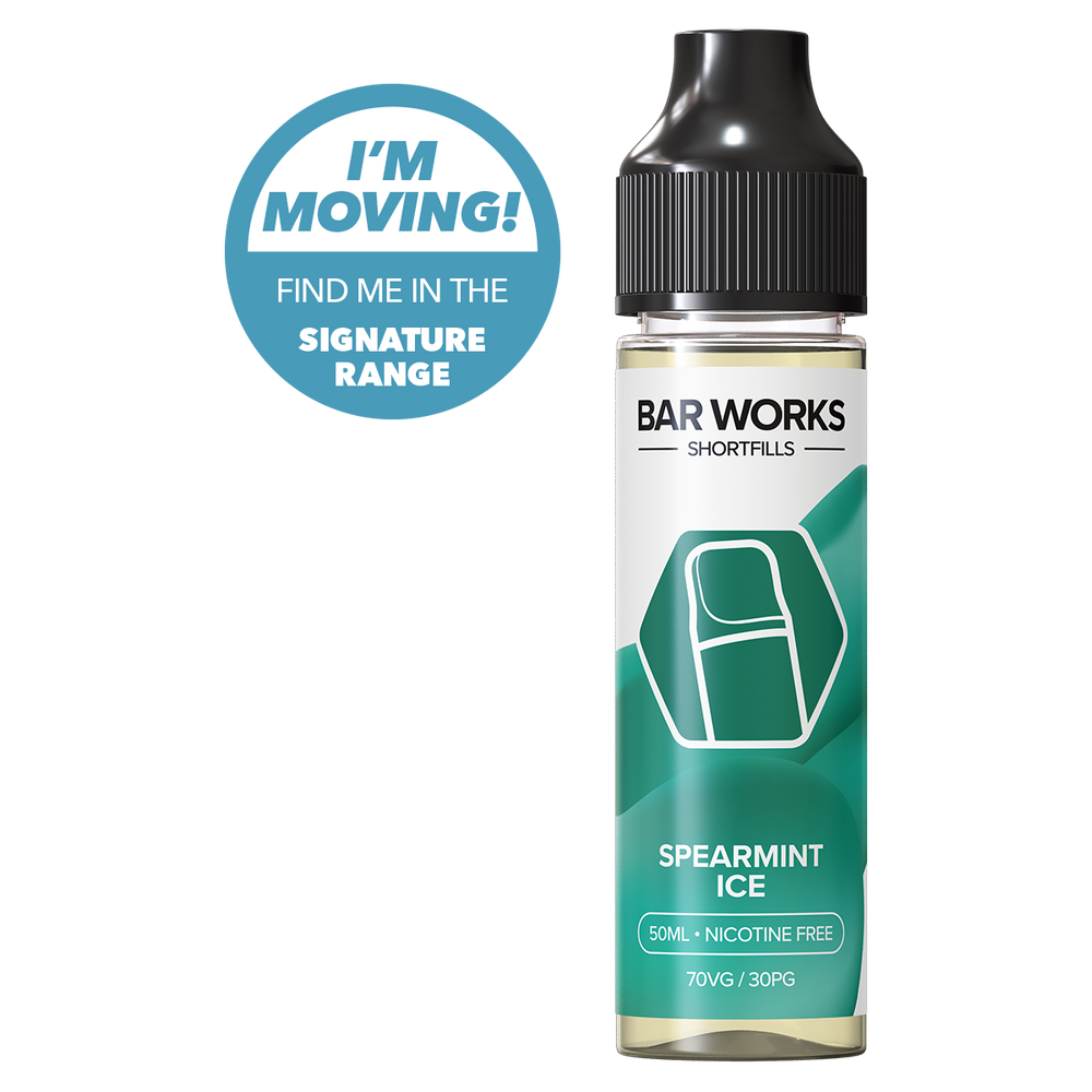 Spearmint Ice Shortfill by Bar Works - 50ml | Ecigwizard Spearmint Ice Shortfill by Bar Works - 50ml | Ecigwizard