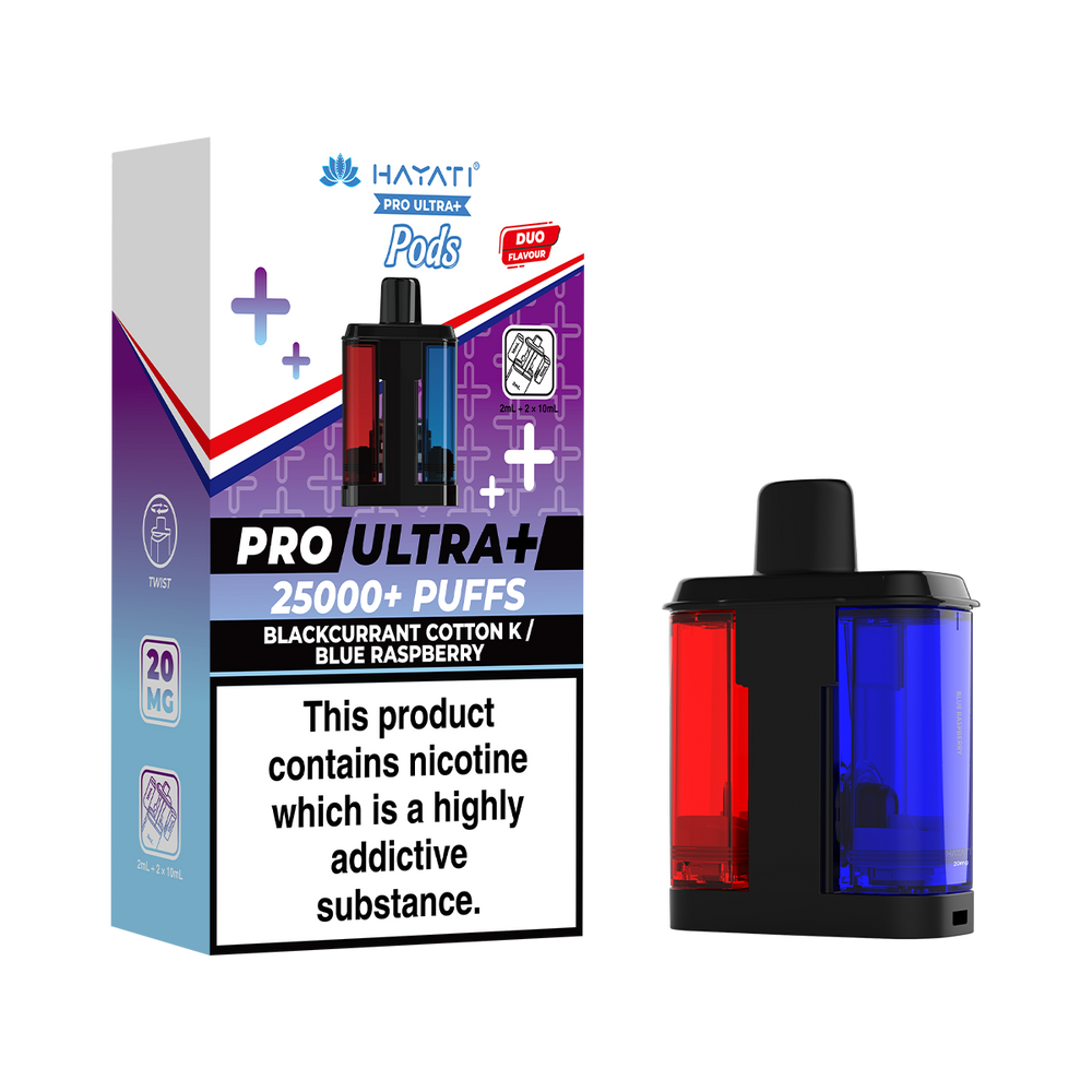 Hayati Pro Ultra Plus Pods Blackcurrant Cotton K Blue Raspberry