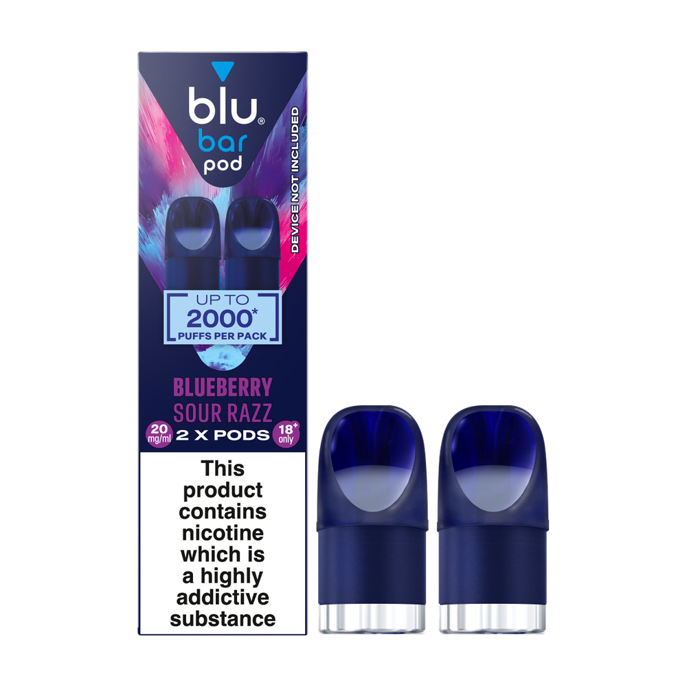 Blueberry Sour Razz Blu Bar Pods | 3 For 15 Ecigwizard Blueberry Sour Razz Blu Bar Pods | 3 For 15 Ecigwizard