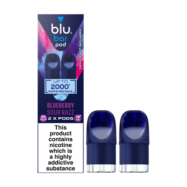 Blueberry Sour Razz Blu Bar Pods