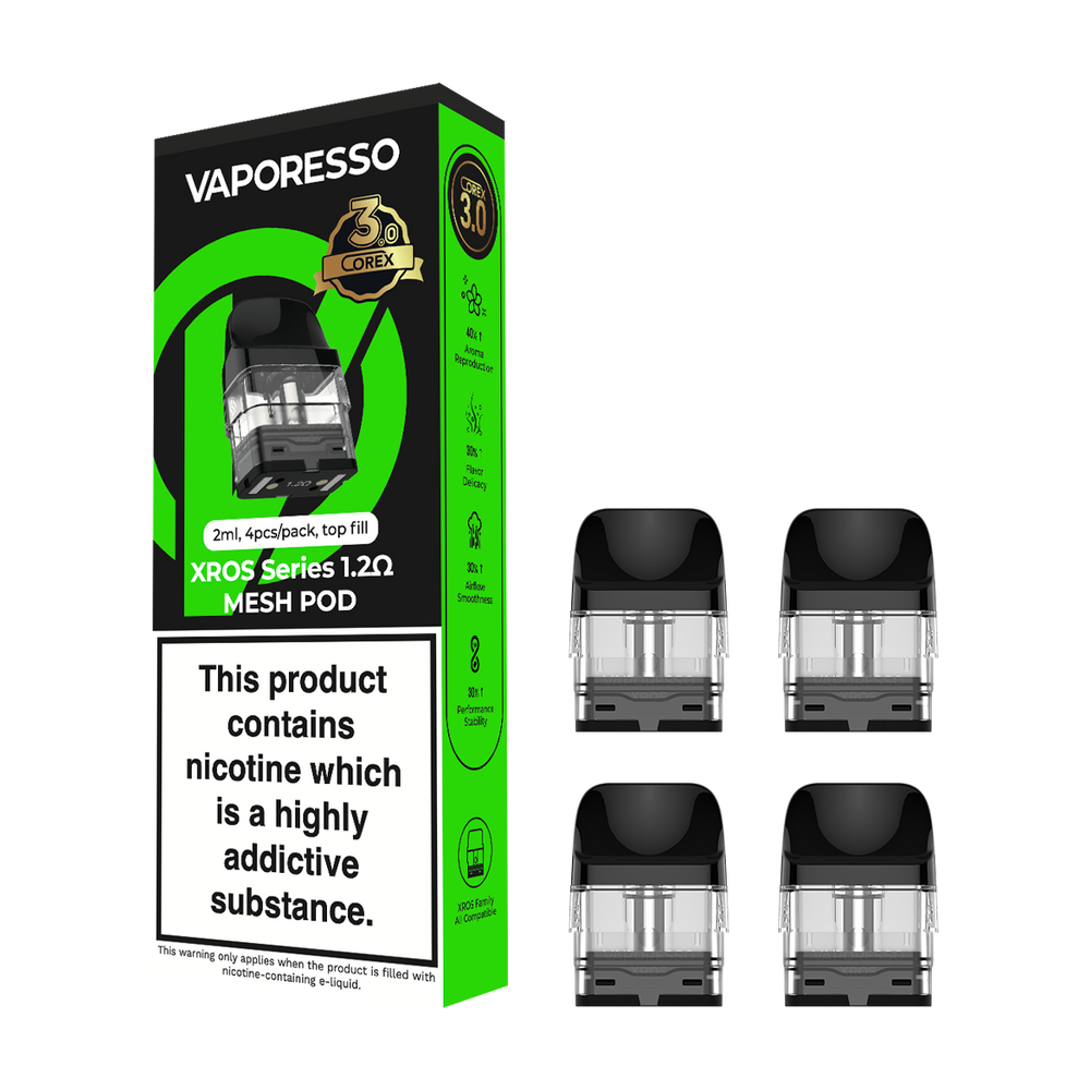Vaporesso Xros Corex 3.0 Pods | 2ml Refillable Pods Ecigwizard Vaporesso Xros Corex 3.0 Pods | 2ml Refillable Pods Ecigwizard