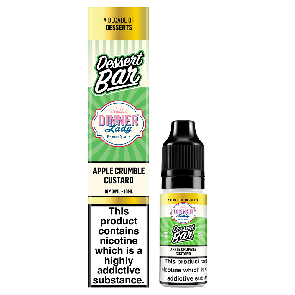 dinner lady bar salts desserts apple crumble custard 10ml