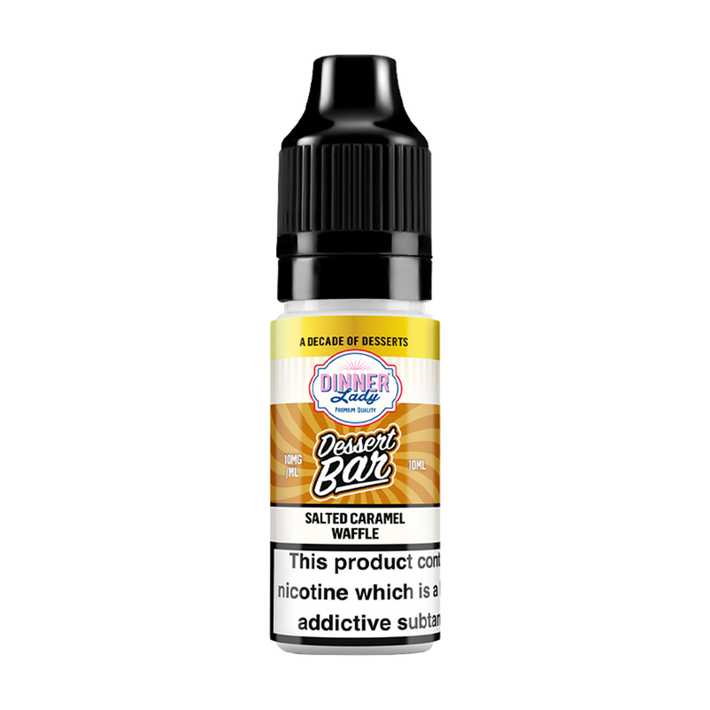 dinner lady bar salts desserts salted caramel waffle 10ml