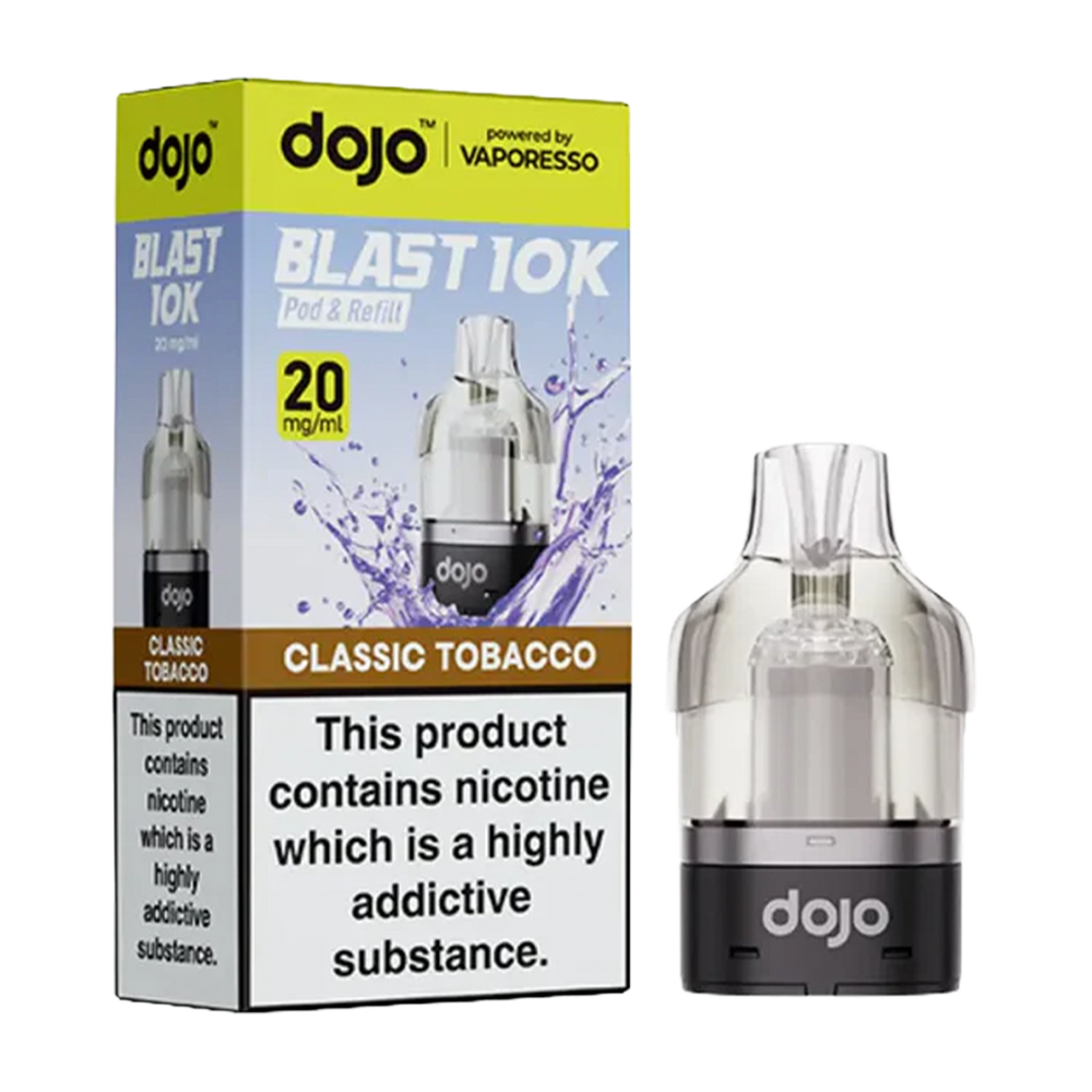 dojo blast 10k prefilled pods classic tobacco