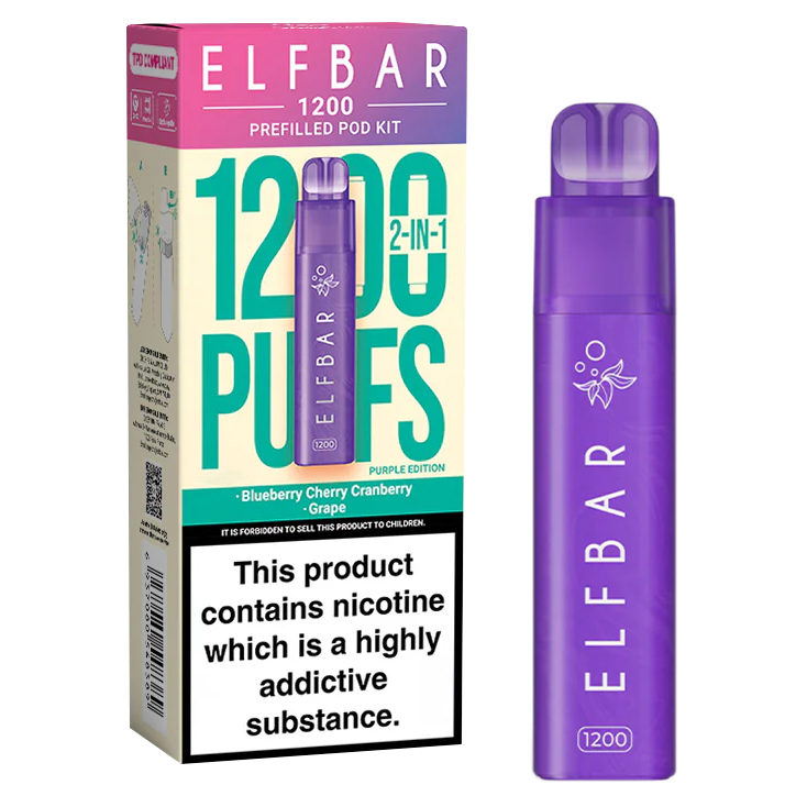 Purple Edition Elf Bar 1200 Pod Kit