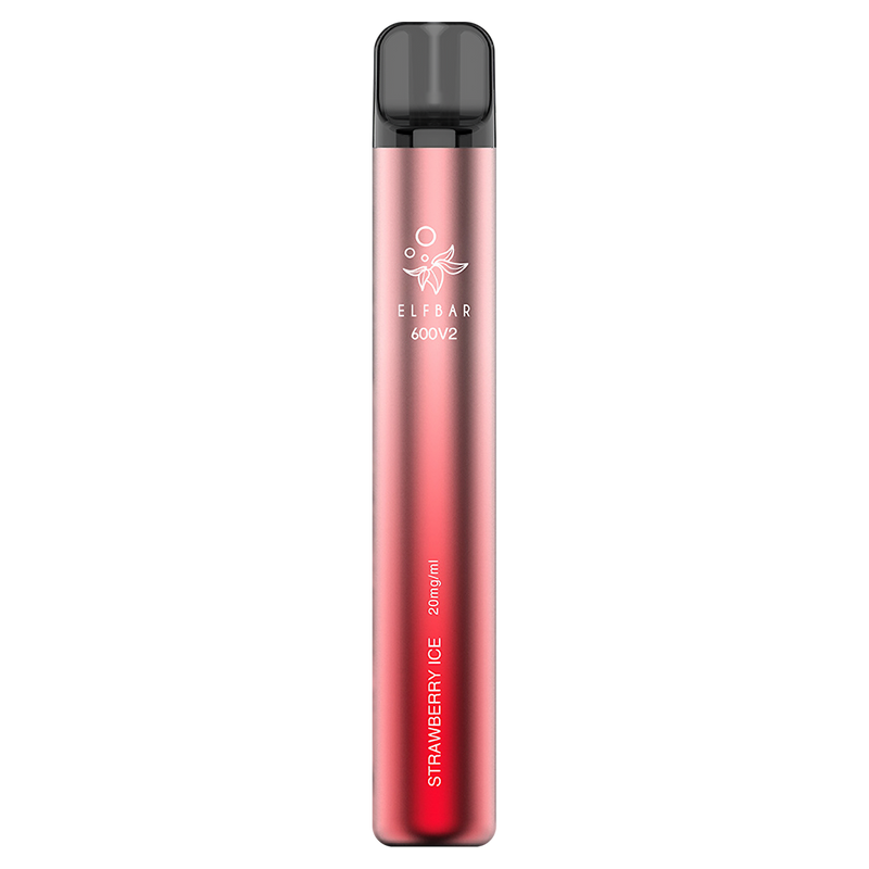 Strawberry Ice Elf Bar 600 V2 Disposable Device