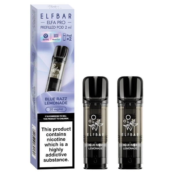 passen blu pods in elfbar Blue Razz Lemonade Elf Bar Elfa Pro Pods