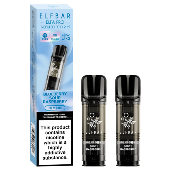 Blueberry Sour Raspberry Elf Bar Elfa Pro Pods | Prefilled Pods Ecigwizard Blueberry Sour Raspberry Elf Bar Elfa Pro Pods | Prefilled Pods Ecigwizard