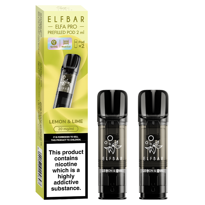 Lemon & Lime Elf Bar Elfa Pro Pods | Nicotine Salts – Ecigwizard