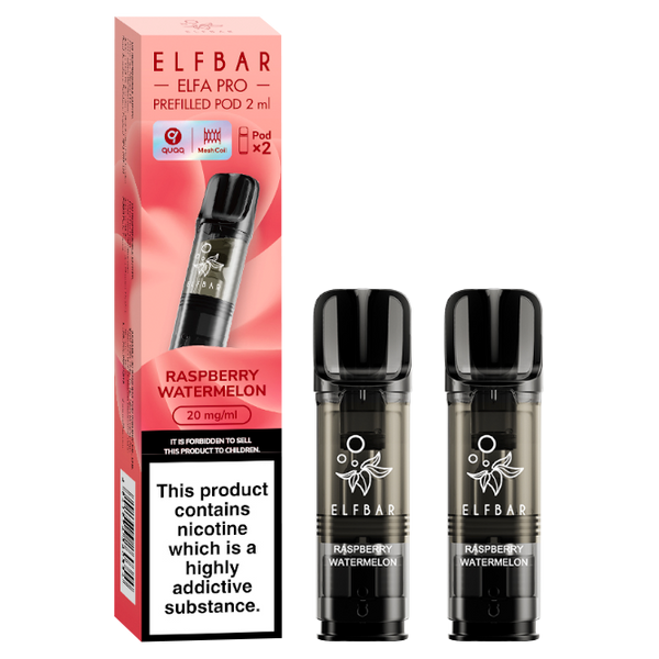 Raspberry Watermelon Elf Bar Elfa Pro Pods | Prefilled Pods  Ecigwizard