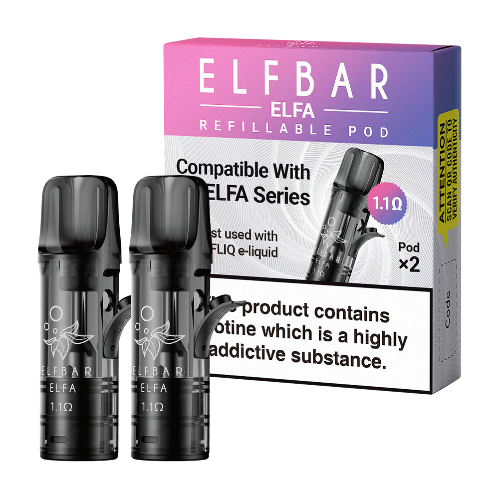 Elf Bar Elfa Refillable Pods | Elfliq Nicotine Salts Ecigwizard Elf Bar Elfa Refillable Pods | Elfliq Nicotine Salts Ecigwizard