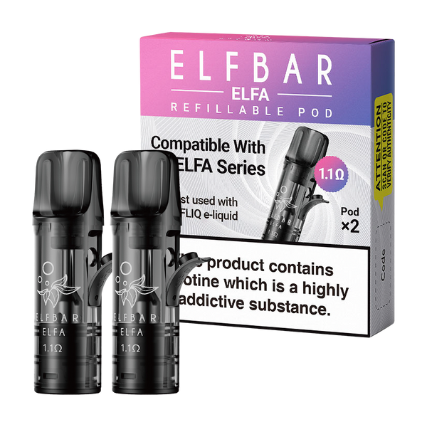 Elf Bar Elfa Refillable Pods | Elfliq Nicotine Salts Ecigwizard Elf Bar Elfa Refillable Pods | Elfliq Nicotine Salts Ecigwizard