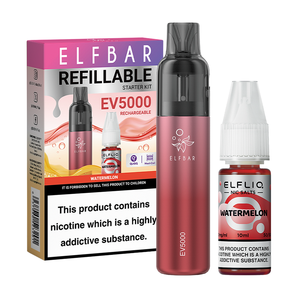 Watermelon Elf Bar EV5000 Pod Kit