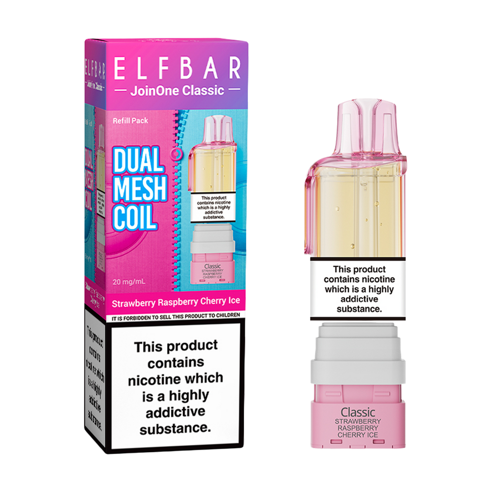 ElfBar JoinOne Refill Pack strawberry raspberry cherry ice