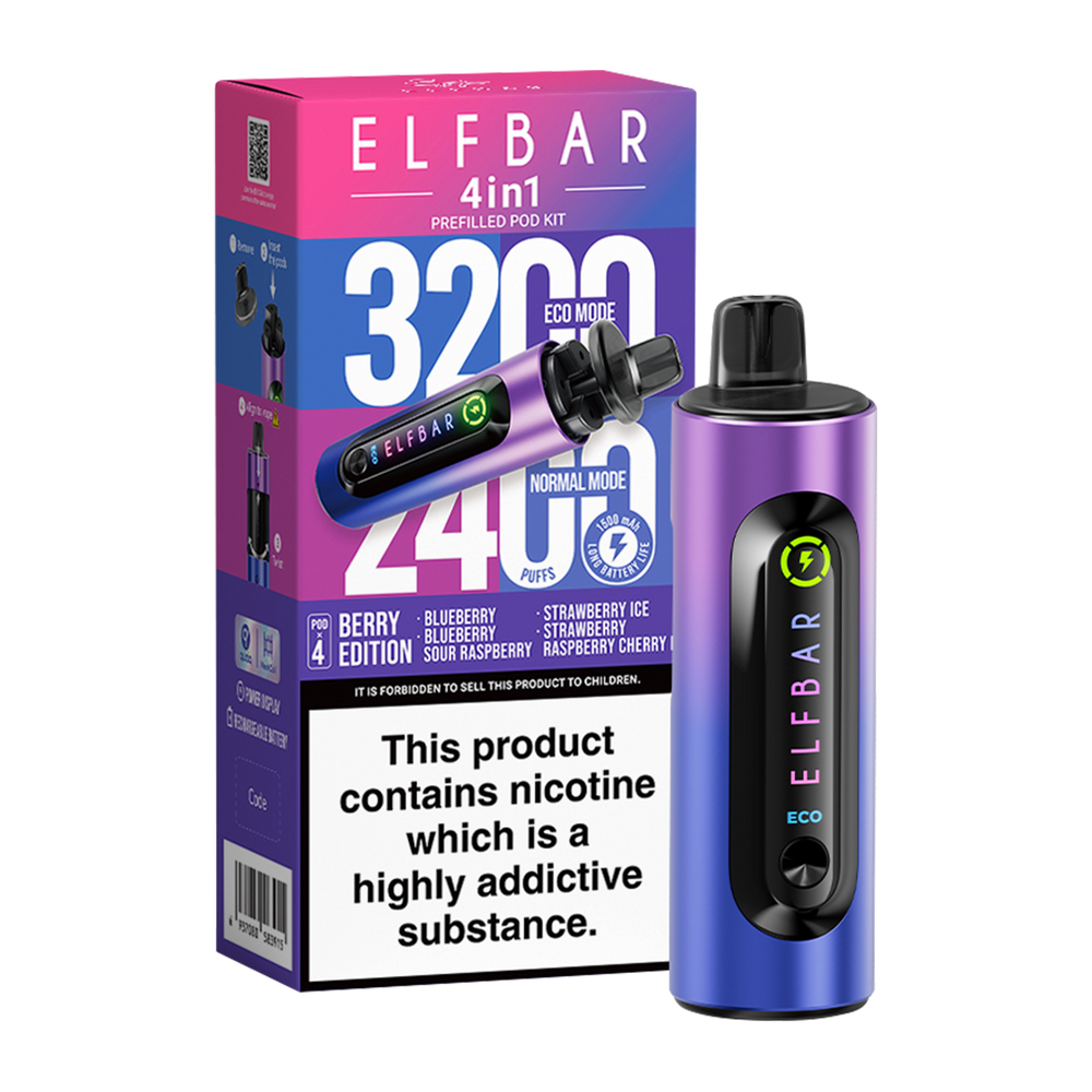 Elfbar 4in1 Vape Kit | Up to 3200 puffs Ecigwizard Elfbar 4in1 Vape Kit | Up to 3200 puffs Ecigwizard