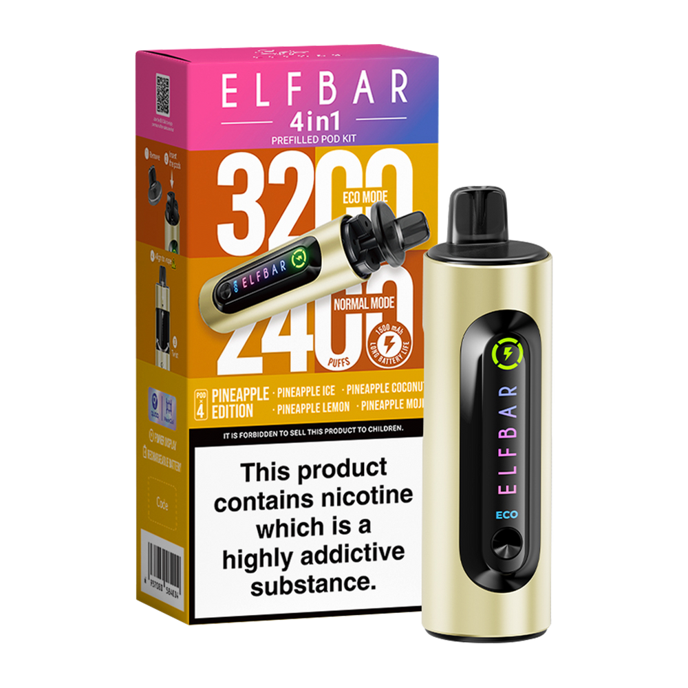 Elfbar 4in1 Vape Kit | Up to 3200 puffs Ecigwizard Elfbar 4in1 Vape Kit | Up to 3200 puffs Ecigwizard