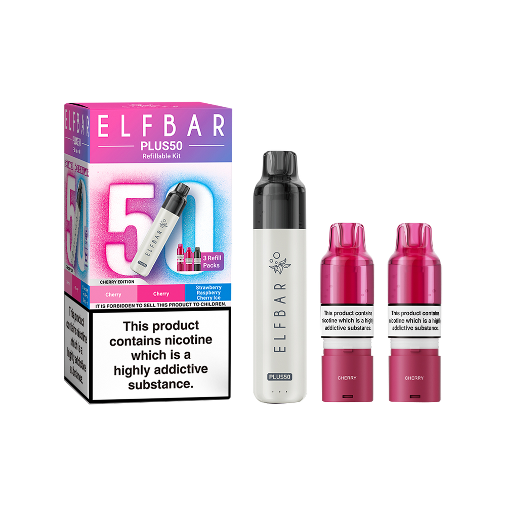ElfBar Plus 50 Kit | Prefilled Pod Kit | MTL Vape Kit Ecigwizard ElfBar Plus 50 Kit | Prefilled Pod Kit | MTL Vape Kit Ecigwizard