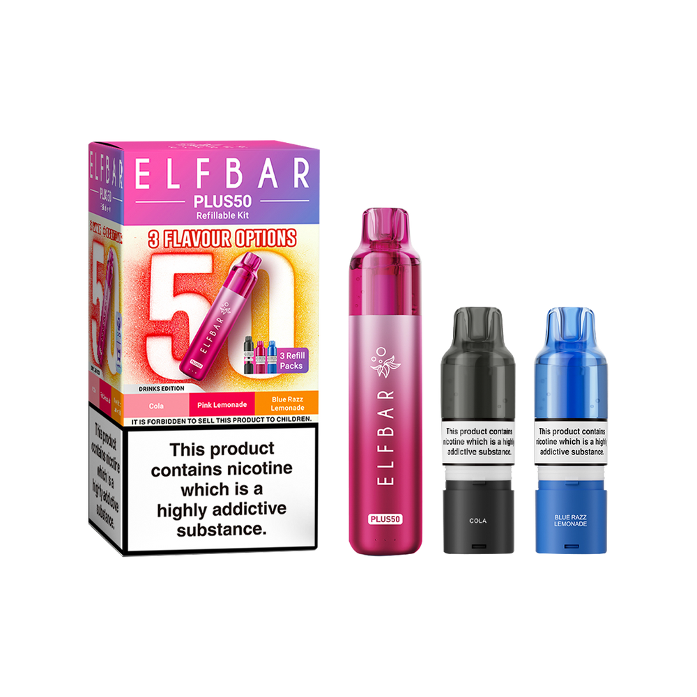 are crystal vapes better than elf bars ElfBar Plus 50 Kit | Prefilled Pod Kit