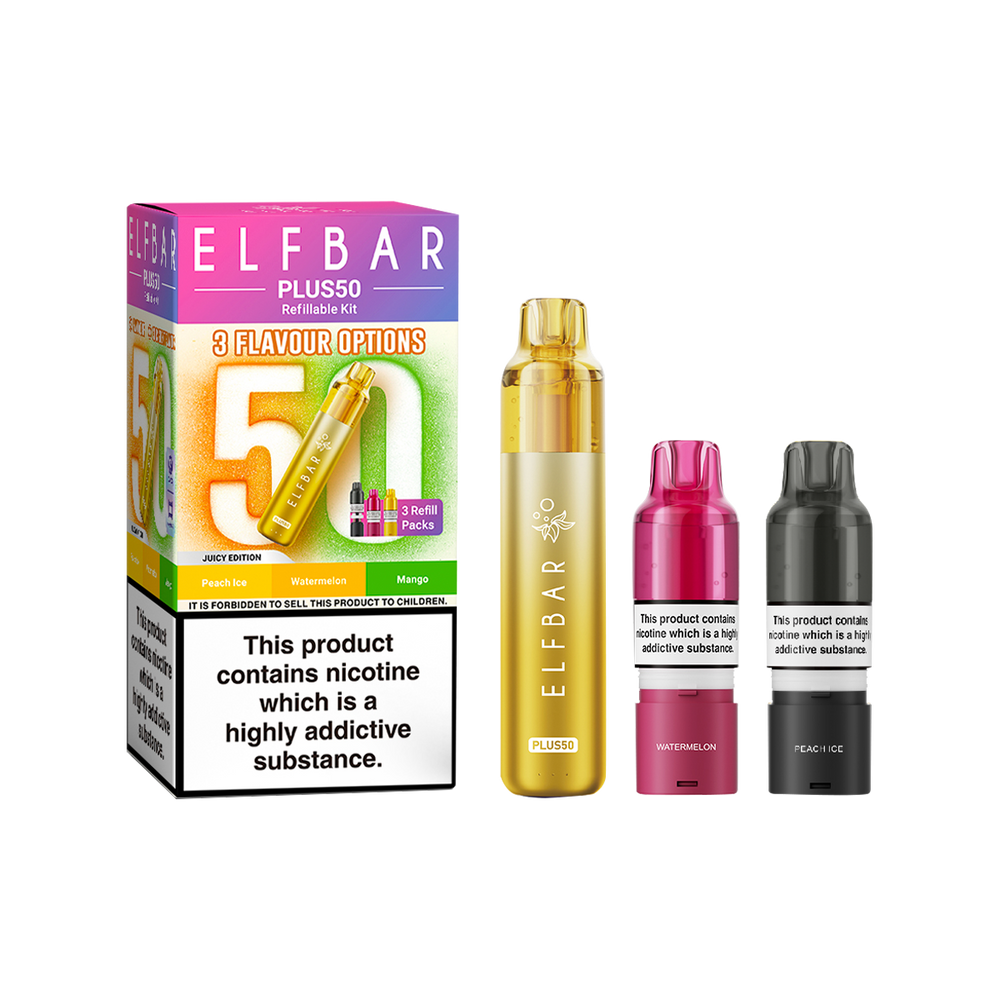 are crystal vapes better than elf bars ElfBar Plus 50 Kit | Prefilled Pod Kit