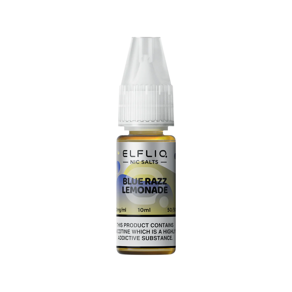 elfliq by elfbar nic salts 10ml blue razz lemonade