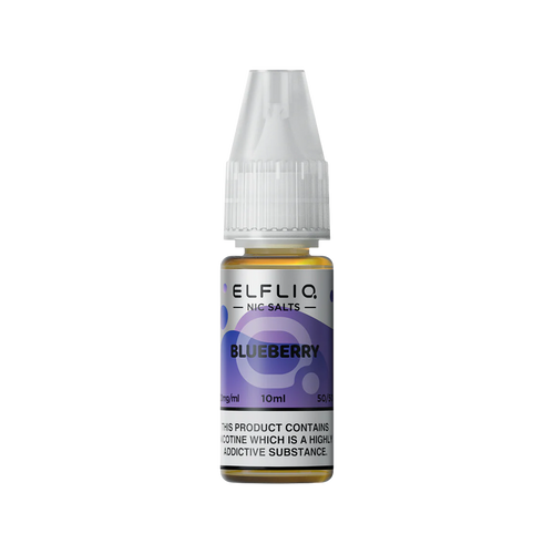 elfliq by elfbar nic salts 10ml blueberry