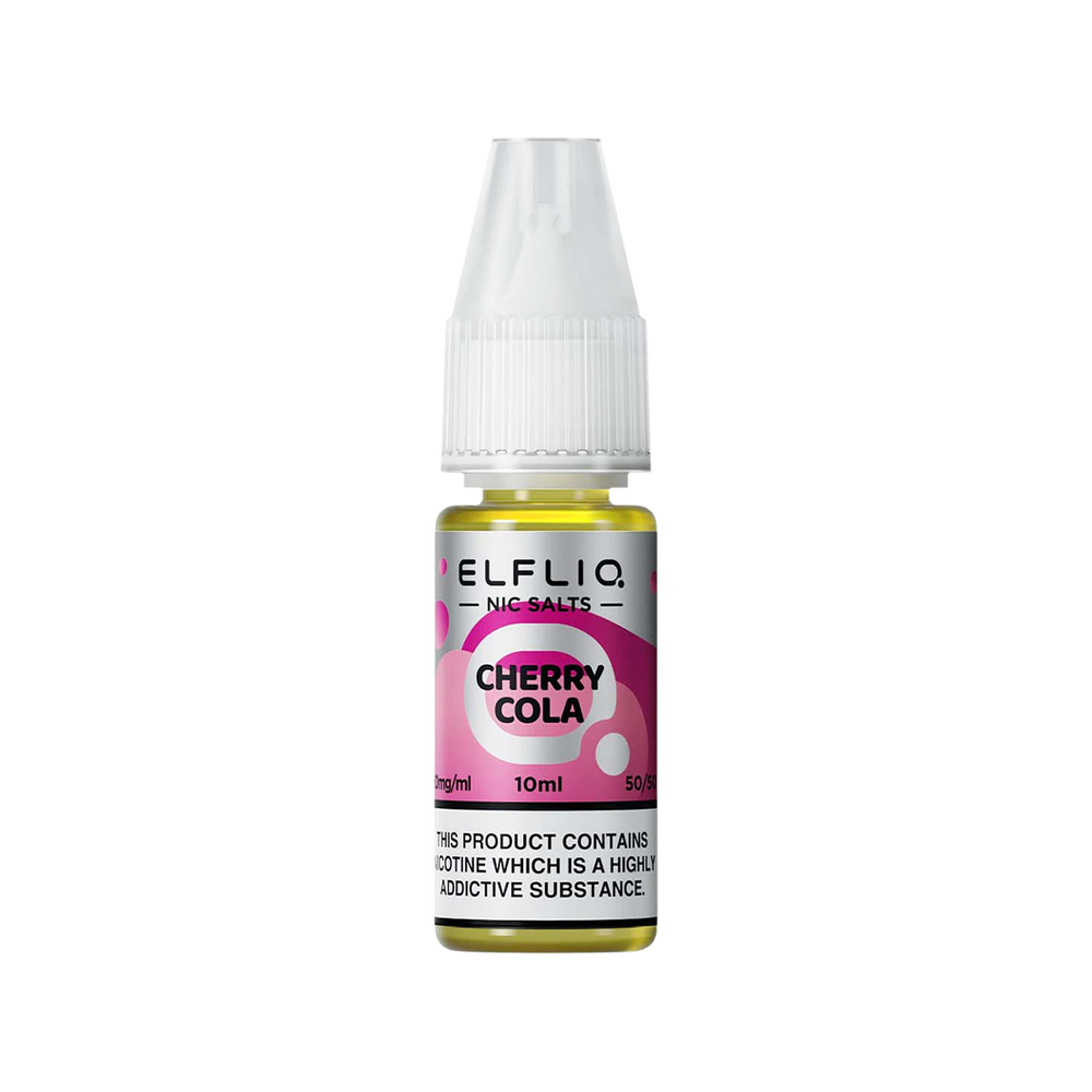 elf bar vape uk Elf Bar Vape Liquid Bottle Elf Bar Elfliq Cherry 10ml Nic Salt E-Liquid main image 1