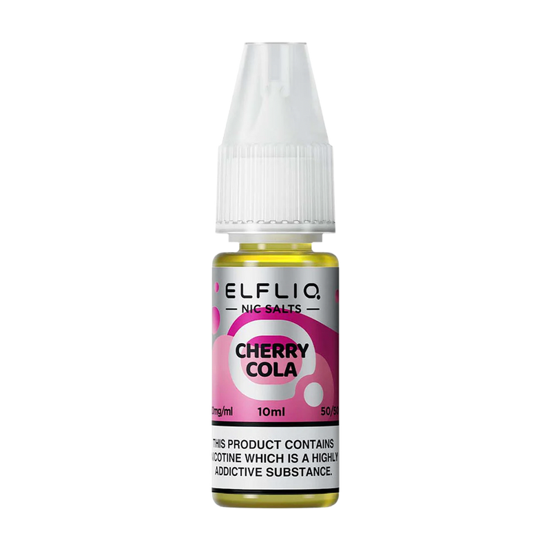 elfliq by elfbar nic salts 10ml cherry cola