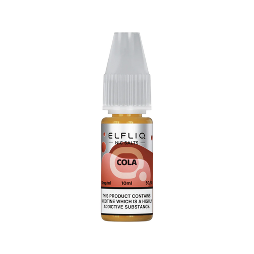 elfliq by elfbar nic salts 10ml cola