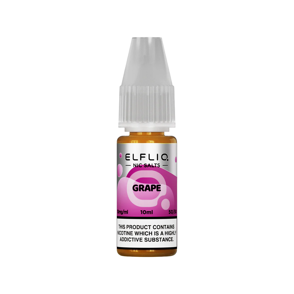 elfliq by elfbar nic salts 10ml grape