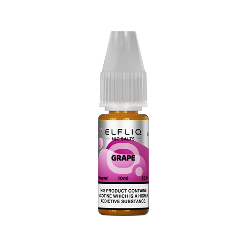 elfliq by elfbar nic salts 10ml grape
