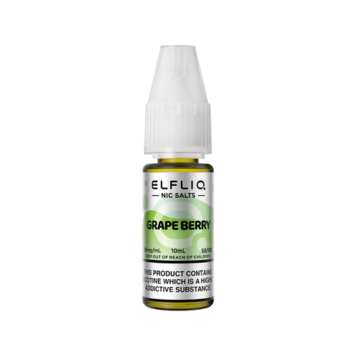 elfliq by elfbar nic salts 10ml grape berry