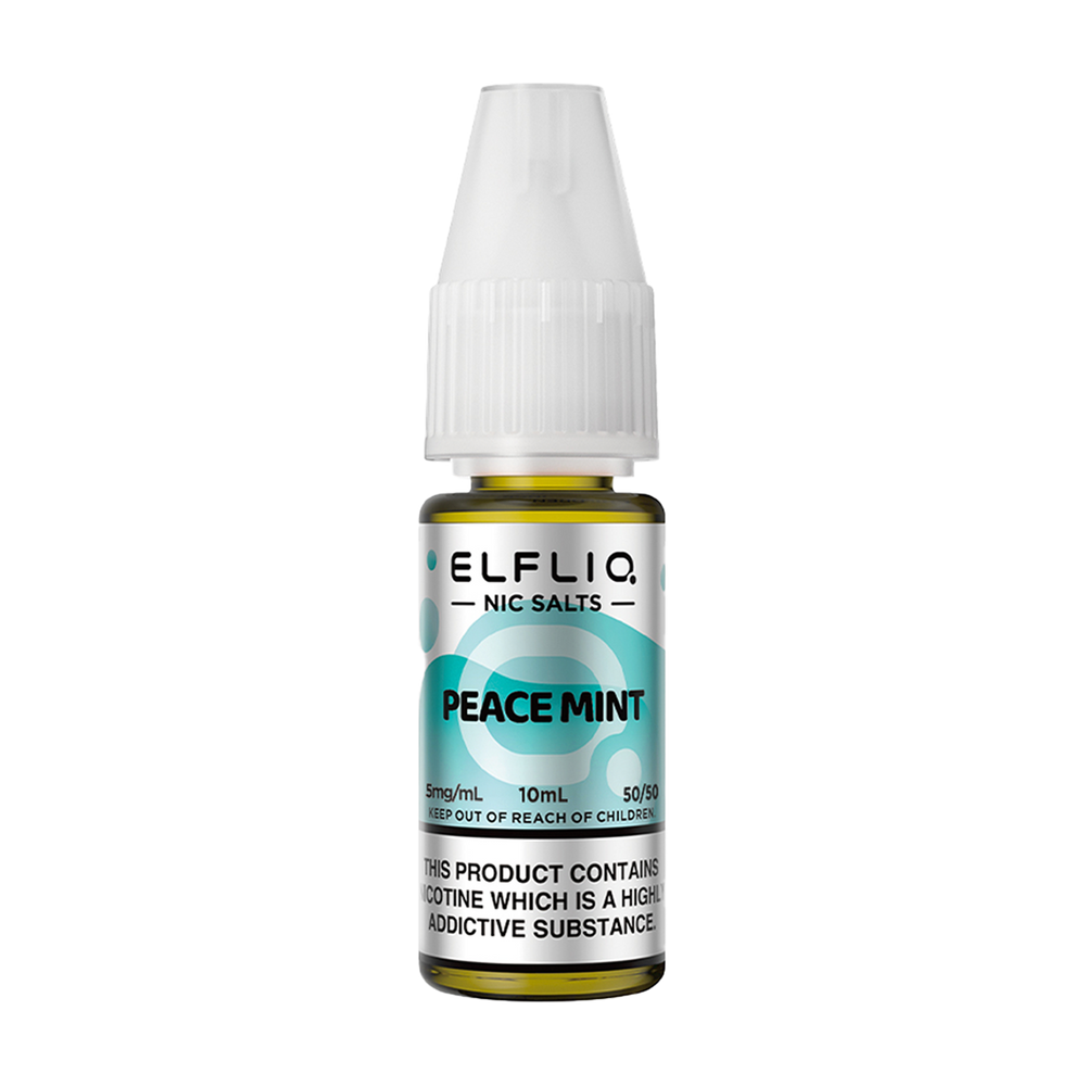 elfliq by elfbar nic salts 10ml peace mint