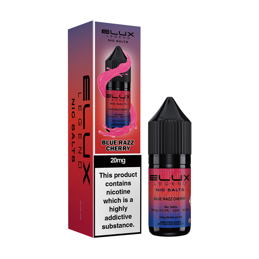 elux 10ml nic salt 10ml blue razz cherry