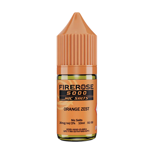 elux fire rose 5000 nic salt eliquid orange zest