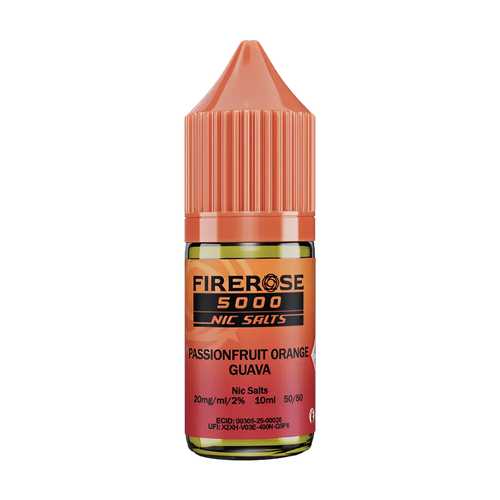 elux fire rose 5000 nic salt eliquid passionfruit orange guava