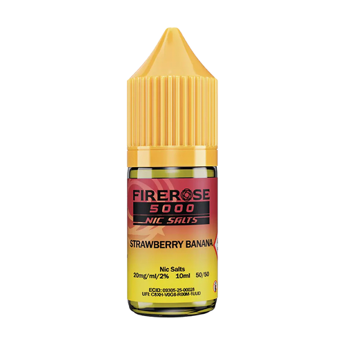 elux fire rose 5000 nic salt eliquid strawberry banana