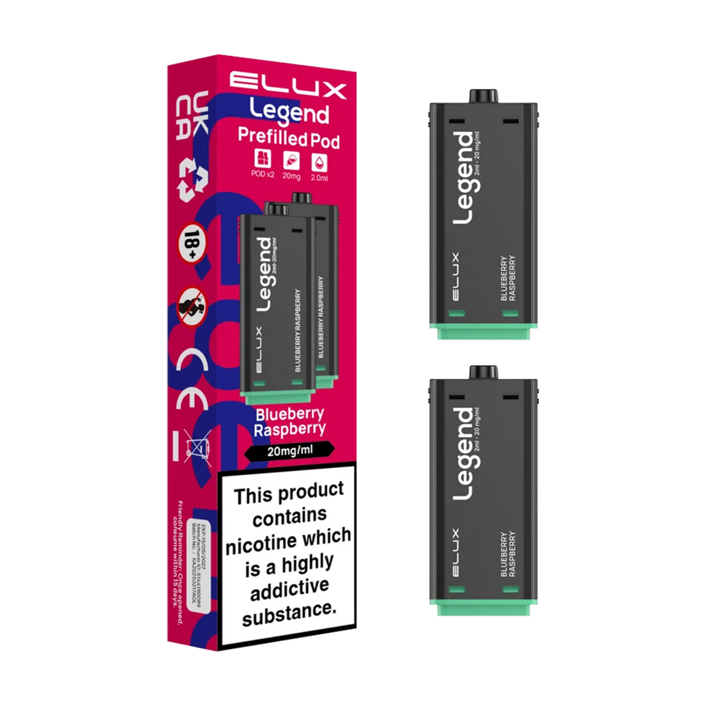 Blueberry Raspberry Elux Legend 1500 Pods