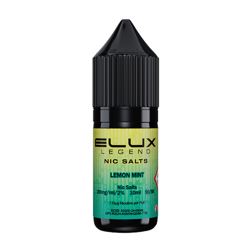 elux legend nic salts lemon mint 10ml