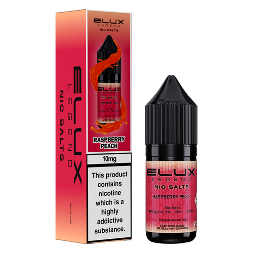 elux legend nic salts raspberry peach