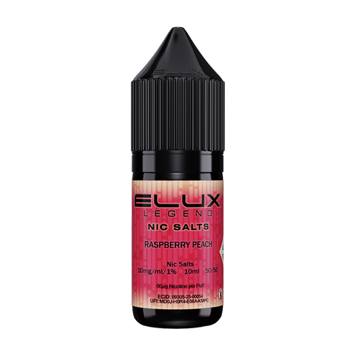 elux legend nic salts raspberry peach