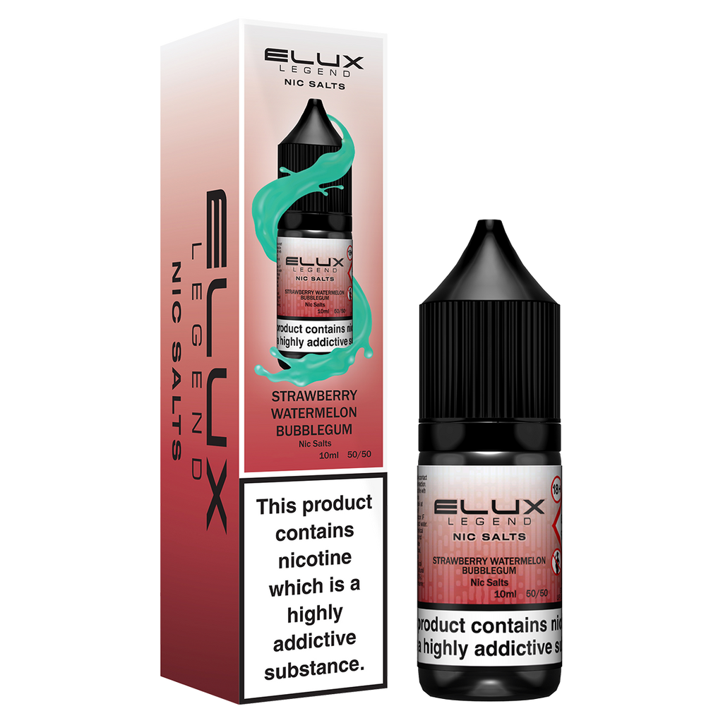 Strawberry Watermelon Bubblegum Nic Salt by Elux 10ml Ecigwizard Strawberry Watermelon Bubblegum Nic Salt by Elux 10ml Ecigwizard