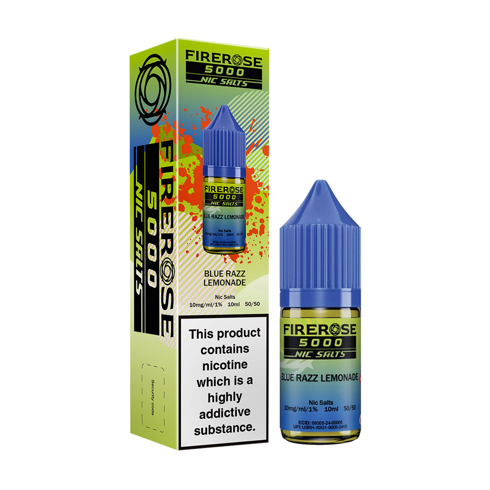 elux firerose 5000 nic salt blue razz lemonade