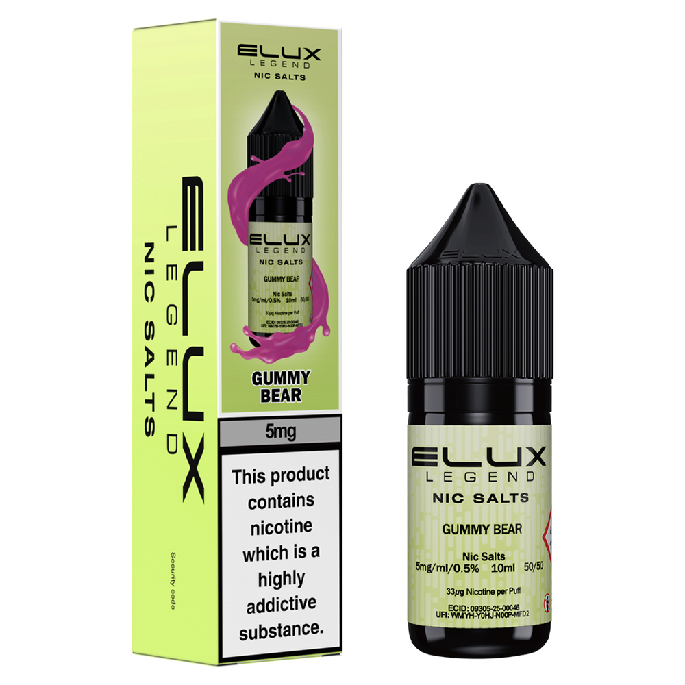 Gummy Bear Nic Salt by Elux 10ml | Mix & Match Deals Ecigwizard Gummy Bear Nic Salt by Elux 10ml | Mix & Match Deals Ecigwizard
